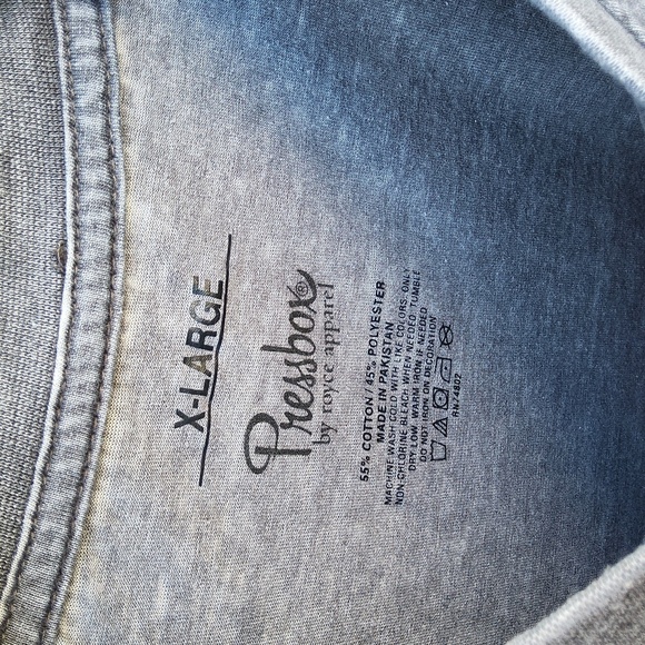 Pressbox By Royce Apparel Grey Oklahoma State T-shirt Size X Large - Picture 3 of 8